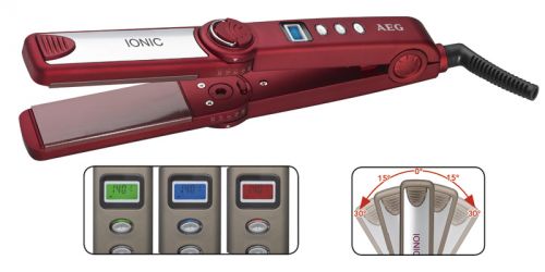 AEG Ionen-Glätteisen Haarglätter Turmalin-Beschichtung Hair-Crimper HC 5590 rot - Bild 1 von 1
